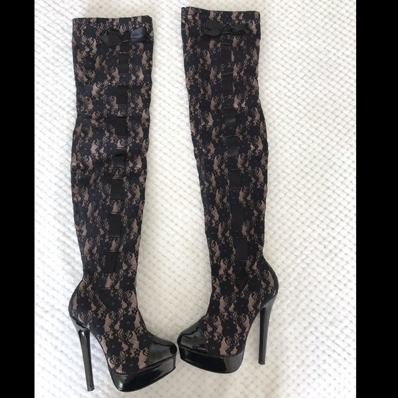 Colin Stuart lace boots - Picture 1 of 7